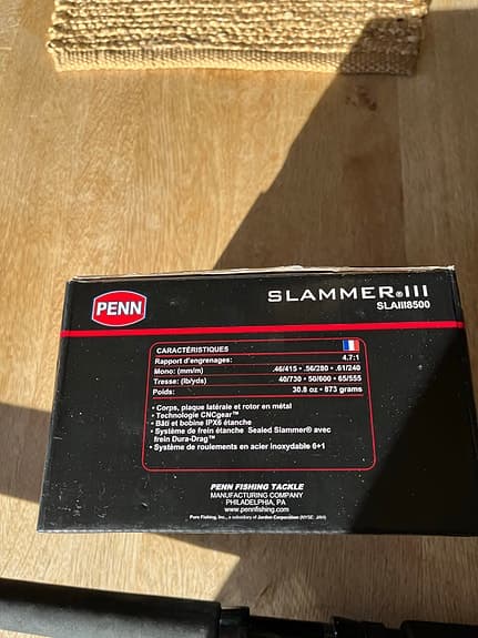 Penn Slammer III 8500 haspelrulle med spö