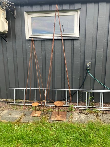 Växtstöd / klätterställningar i metall för trädgård