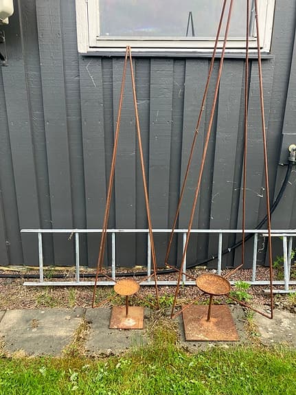 Växtstöd / klätterställningar i metall för trädgård