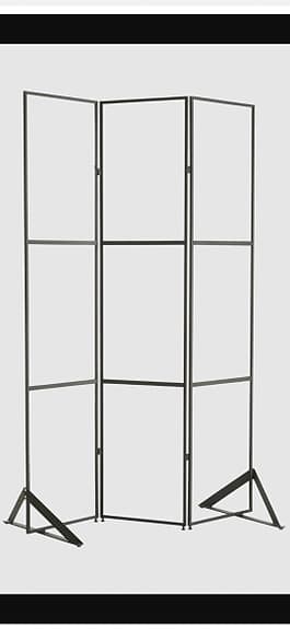 Rumsavdelare Ellos Home – Industriell skärmvägg i glas & metall