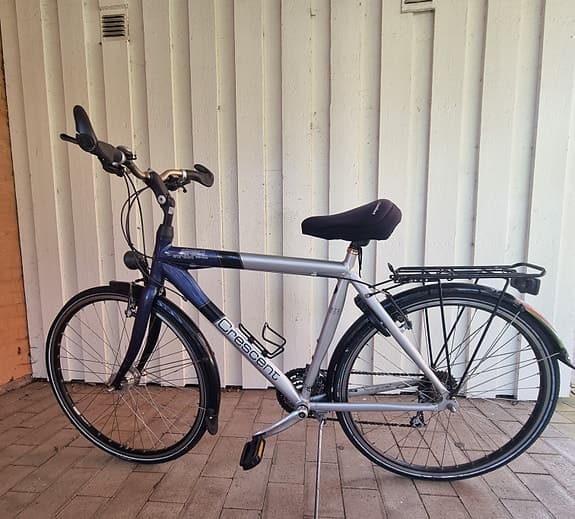 Crescent herrcykel silver/blå, 8-växlad