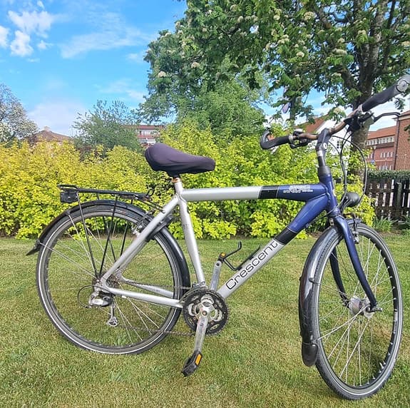 Crescent herrcykel silver/blå, 8-växlad