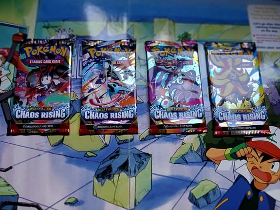 Pokemon Mega Evolution Chaos Rising 4st Nya Booster Packs Engelsk/English