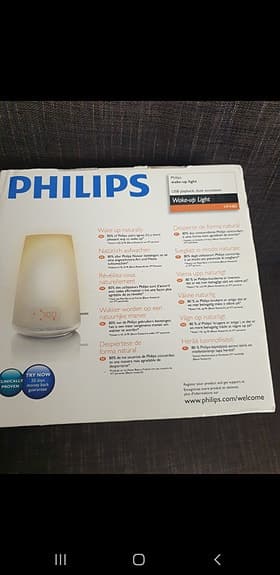 Klocka med lampa och alarm