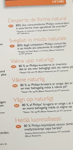 Klocka med lampa och alarm
