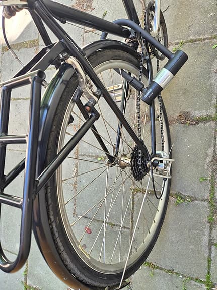 Svart herrcykel 28  KRONAN, 24 växlar