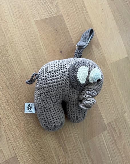 Babyvagnshänge Elefant Sebra