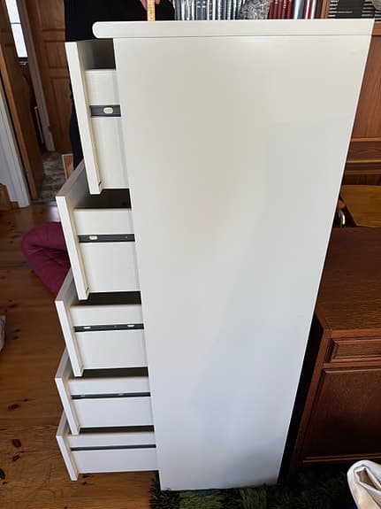 Ikea Kurs vit byrå i fint skick