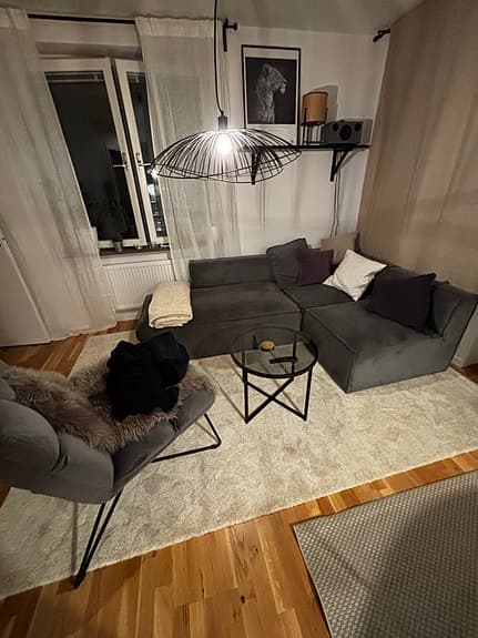 Soffgrupp +fåtölj nyskick
