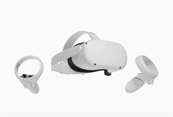 Oculus Quest 2 VR-headset med handkontroller vit