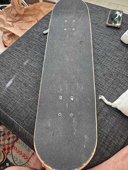 Skateboard grön med motiv