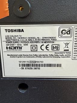 Toshiba 32
