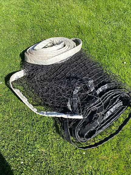 Tennisnät med stolpar