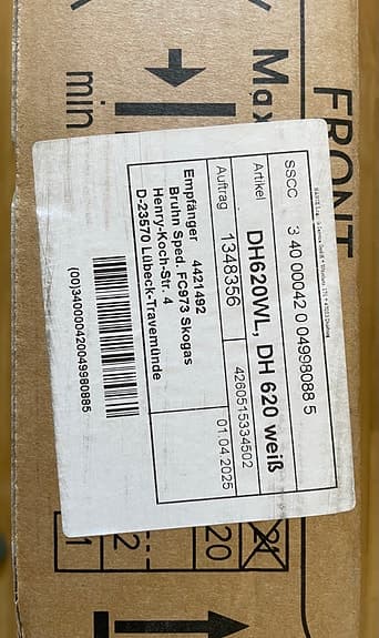 Respekta DH620WL köksfläkt 60 cm vit
