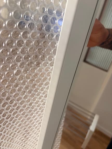 Mio speglar helkropp med vit ram