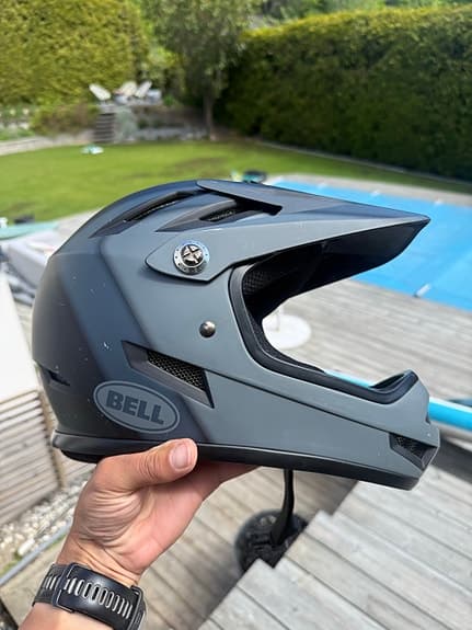 Bell fullface cykelhjälm XS grå