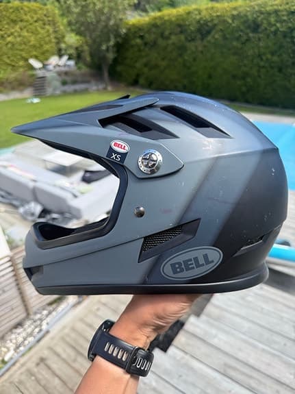 Bell fullface cykelhjälm XS grå