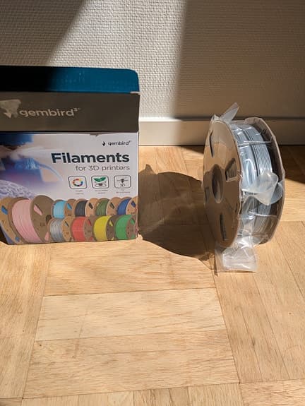 Gembird Filaments för 3D‑skrivare grå tråd