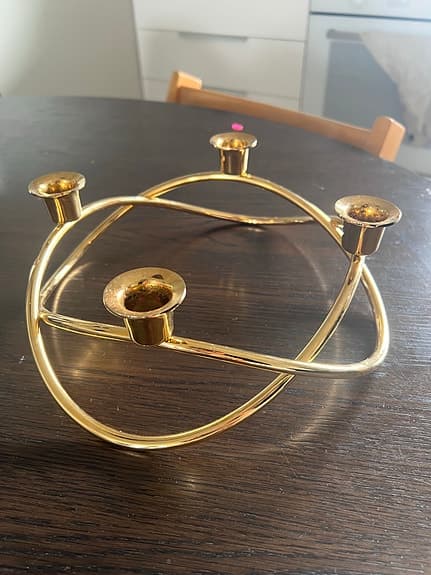 Georg Jensen ljusstake fyrarmad mässing