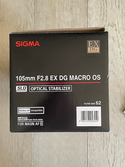 Sigma 105mm F2.8 EX DG MACRO för NIKON
