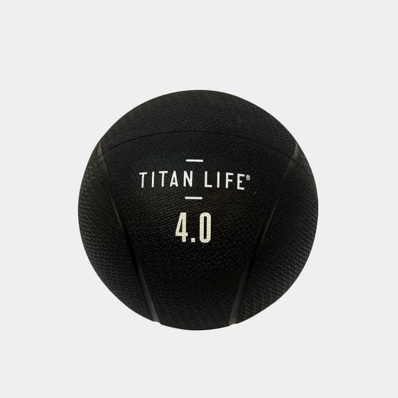 Medicinboll 4 kg Titan Life - Svart -NY-