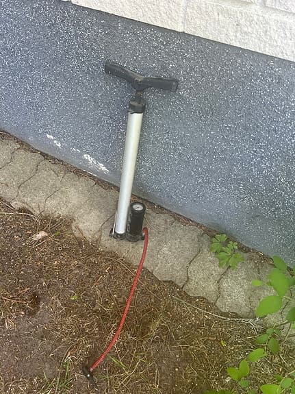 Cykelpump med manometer