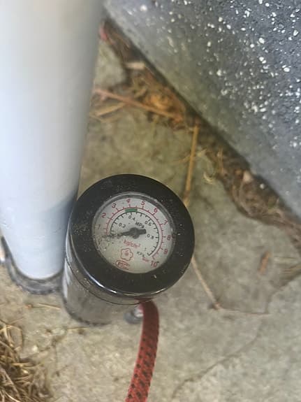 Cykelpump med manometer