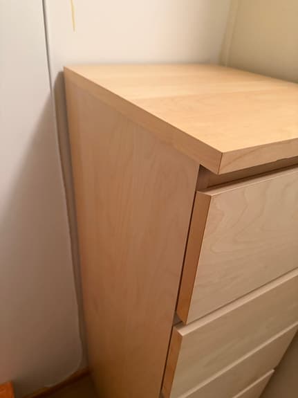Byrå IKEA i trä/laminat