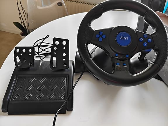 3in1 ratt och pedaler till PS2/PS3/PC