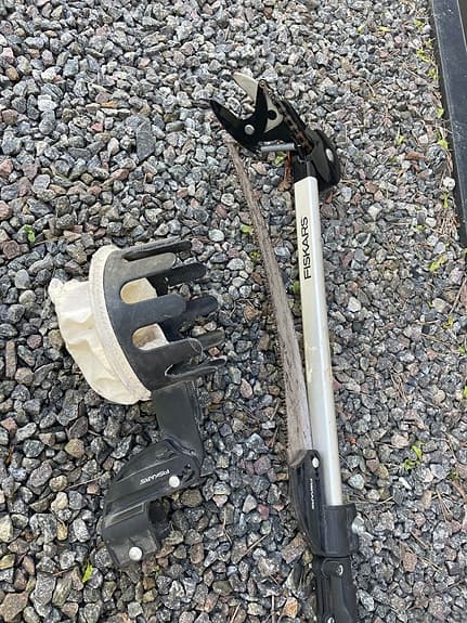 Fiskars UPX86 komplett – grensax + såg + äppelplock – 6 m räckvidd