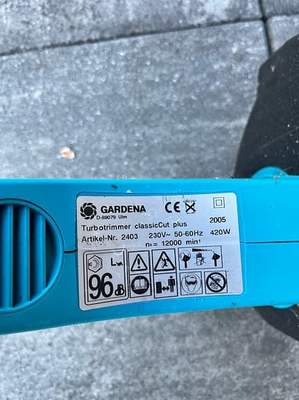 Gardena Turbotrimmer ClassicCut Plus grästrimmer 420W