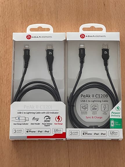 Apple USB‑C till Lightning-kabel svart