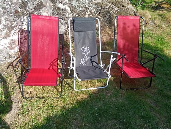 3 ute stolar