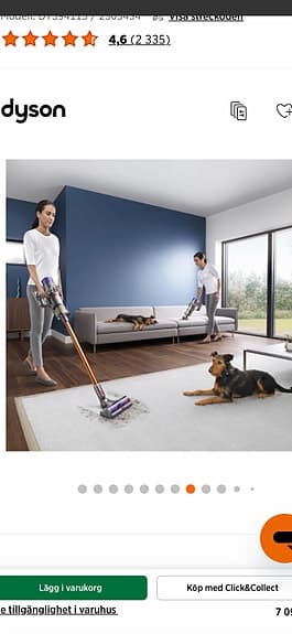 Dyson V10 Absolute skaftdammsugare Bäst i test