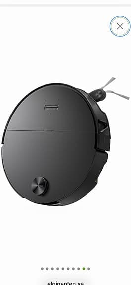 Roborock robotdammsugare med dockningsstation svart