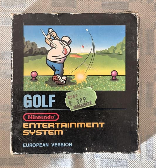 Golf NES (Nintendo) Black Box – European Version Med Originalkartong!