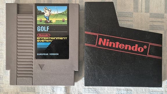 Golf NES (Nintendo) Black Box – European Version Med Originalkartong!