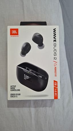 JBL Wave Buds 2 trådlösa hörlurar svart