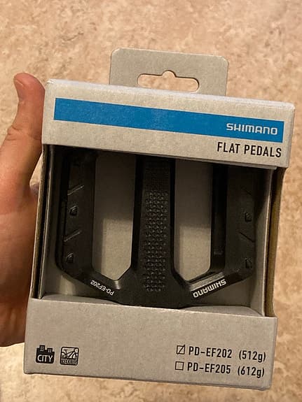 Shimano PD-EF202 flatpedaler svart