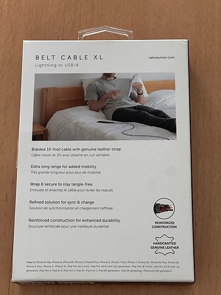 Apple Native Union Belt Cable XL Lightning till USB-kabel
