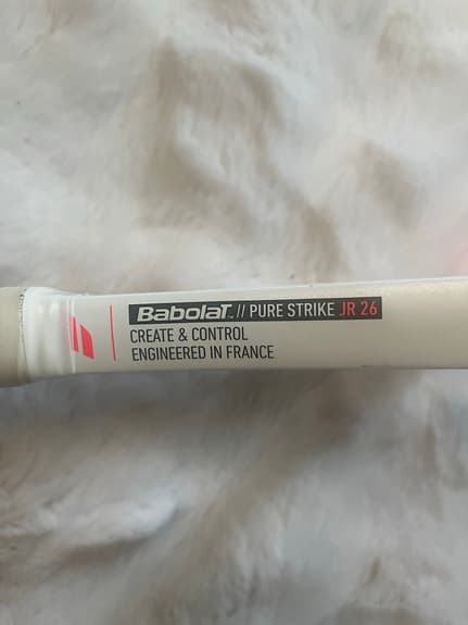Babolat Pure Strike JR 26 tennsracket vit/röd