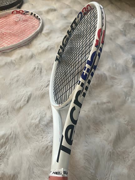 2 st Tecnifibre tennisracket vit