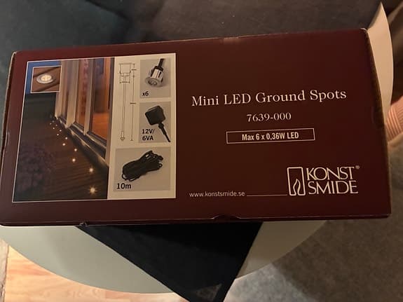 Konstsmide Mini LED Ground Spots markbelysning 10 m