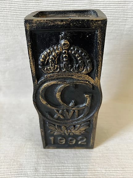 Ljusstake Stavsjö bruk Carl XVI Gustav 1992