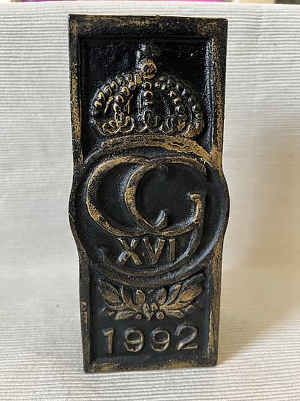 Ljusstake Stavsjö bruk Carl XVI Gustav 1992