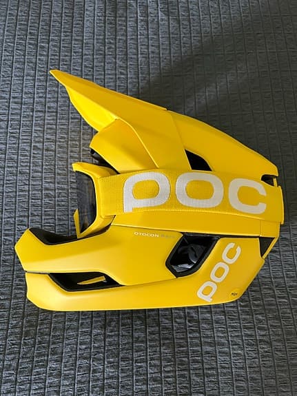 POC cykelhjälm fullface M gul