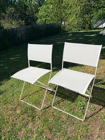 Fermob - 2 st vita Plein stolar - Fint beg skick