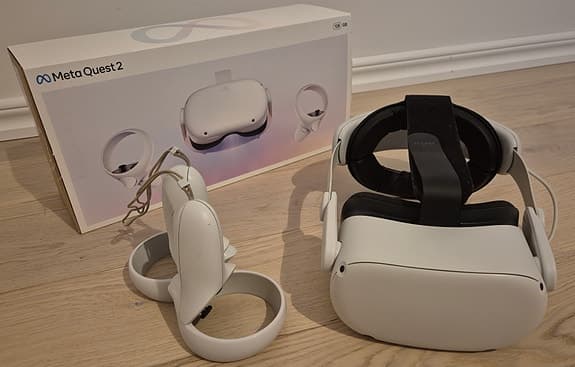 Meta Quest 2 VR-headset med Kiwi batteri-headstrap