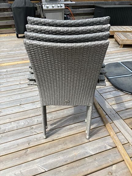 Ashby Garden stapelbara utestolar grå konstrotting