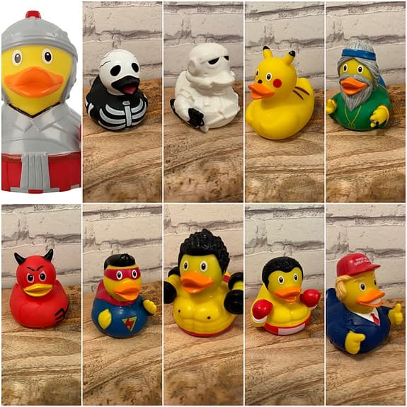10st roliga samlar badankor (bl.a Donald Trump,boxning,soldat,pikachu,Star Wars)